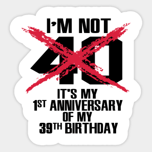 40 anniversary Sticker